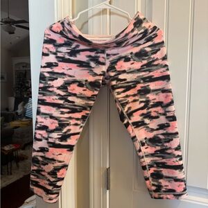 Lululemon Pink and Black Leggings